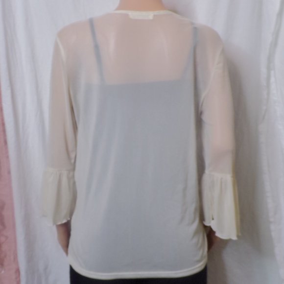 Mesh See-through Blouse - Picture 4 of 8